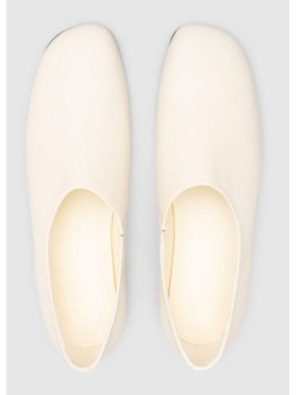 CO White Leather Ballet Flats EU 40 Minimalist Slip On Shoes Italy Soft Leather - Picture 8 of 13